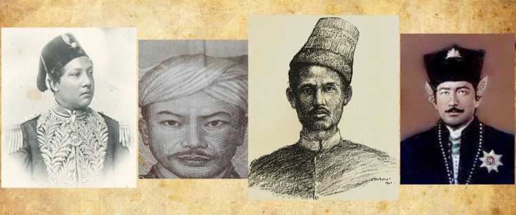 Para raja Nusantara yang terkena wabah: Sultan Syarif Hasyim, Pangeran Antasari , Sultan Mahmud Syah, Sultan Agung. (wiki dan pdiaaceh)