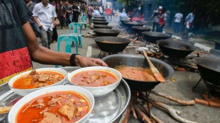 Pesta Makan Daging sebelum Puasa di Aceh. (istimewa)